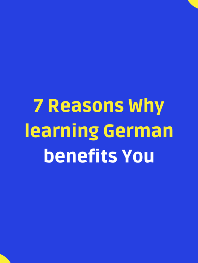 Why to Learn german